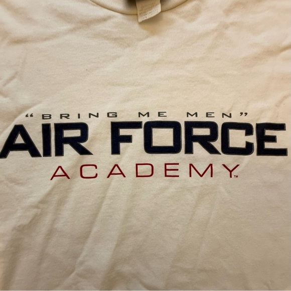 Jansport White Air Force Academy Long Sleeve Shirt size men’s medium - Picture 3 of 6